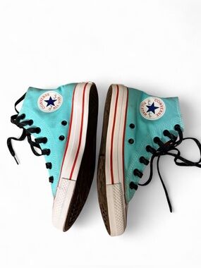 Converse High Top Sneakers - Aqua with Black Laces